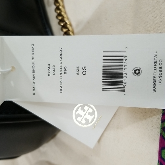 New Tory Burch Kira Chain Shoulder Bag - Picture 16 of 16